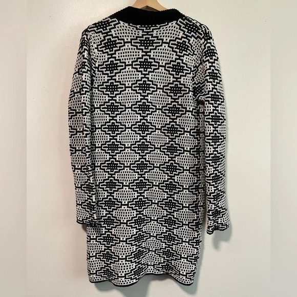 Workshop Andrea Jovine Black and White Knit Cardigan  - Size M - Picture 6 of 7